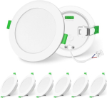 Alusso s&uuml;vistatavad LED-laevalgustid, 12 W, reguleeritav v&auml;rvitemperatuur, 6 tk