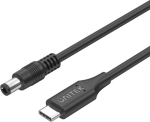 S&uuml;learvuti laadija Unitek USB-C kaabel toite jaoks - DC 5.5 x 1.7 mm, 1.8 m