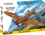 Cobi Konstruktor PZL.23 Karaś COBI-5751, 1:32, 586 elementi, 3 figuuri, liikuvad rattad, Poola kaart