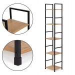 Raamaturiiul ModernHome LOFT, 144,5x29x23,5 cm, tamm