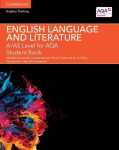 A/AS Level English Language and Literature for AQA Student Book, A/AS Level English Language and Literature for AQA Student Book