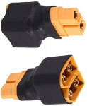2 tk paralleelselt ilma kaabliteta RC Lipo aku jaoks 1 naine 2 XT60 meesliitmikku