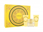 Kosmeetikatoodete kinkekomplekt naistele Versace Yellow Diamond Set: tualettvesi, 50ml + du&scaron;igeel, 50ml + kehakreem, 50ml