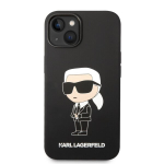 Karl Lagerfeldi silikoonist ikooniline iPhone 14 Plus kate - must