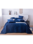 Tepitud voodikate Moxie A544 - tumesinine