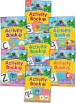 Jolly Phonics Activity Books 1-7: in Precursive Letters (British English edition) UK ed., Set 1-7