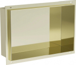 Mexen X-Wall-NR s&uuml;vistatav seinariiul, 30x20 cm, Gold