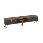 TV laud Kalune Design Lorenz, pruun/must