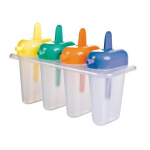 MOLD FOR ICE CREAM 4 CAVITIES - FOOD GRADE PLASTIC - DIMENSIONS 15 CM X 7 CM X 10 CM - RECIPES INSIDE - IT IS POSSIBLE TO ...