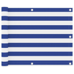 vidaXL r&otilde;dusirm, valge ja sinine, 75 x 600 cm, oxford-kangas