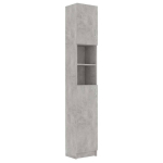 vidaXL pesumasinakapp, betoonhall, 32 x 25,5 x 190 cm, puitlaastplaat