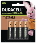Laetavad patareid Duracell AA (2500 mAh), LR06, 4 tk