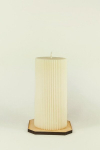 Sojavahast k&uuml;&uuml;nal, Silinder, kreemikas, 7x14,5 cm, 490 g