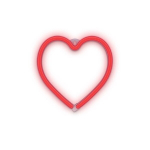 Neoon LED-valgusti HEART punane Bat + USB FLNEO7 Forever Light
