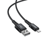 MFI USB - Lightning kaabel 1,8 m, 2,4 A, must (C4-02 A Must)