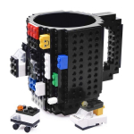 Creative tass Lego klotsidele, must, 350 ml