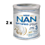 Piimasegu NAN OPTIPRO Plus 3, beebidele alates 1 aastast, 650 g x 2 pakk