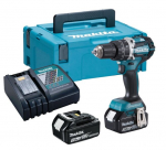 Akul&ouml;&ouml;ktrell-kruvikeeraja Makita DHP484RFJ, 18V
