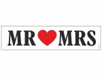 Auto number Mr and Mrs 50 x 11,5 cm