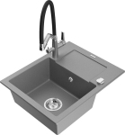 Graniidist k&ouml;&ouml;givalamu Mexen Enzo koos segisti ja sifooniga, Grey+Black/Chrome