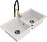 Graniidist k&ouml;&ouml;givalamu Mexen Mario koos segisti ja sifooniga, Valge+Must/Kuld