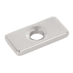 Neod&uuml;&uuml;m magnet 20x10x3mm auguga, NdFeB