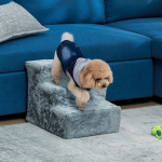 Kokkupandavad lemmikloomatrepid, 3 astet, pestav pl&uuml;&uuml;sikate, puitlaastplaat, 46 x 35 x 35 cm, Helehall