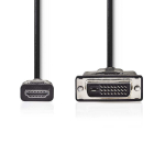 Videokaabel HDMI M - DVI-D (24+1) M, 3 m, must
