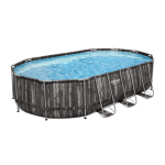 Karkassiga bassein Bestway Power Steel Wood 610x366x122 cm, filtriga