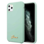 Guessi &uuml;mbris iPhone 11 Pro Max GUHCN65LSLMGG roheline k&otilde;va&uuml;mbris Vintage Gold Logo