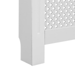 vidaXL radiaatorikate valge 112 x 19 x 81,5 cm, MDF