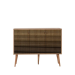 Kummut Kalune Design 863 (VII), 120 cm, tamme v&auml;rv/kollane