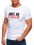Meeste t-s&auml;rk Just do nothing JS/712005-43537, valge XXL