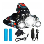 Esilatern, Pealamp, pirnidega, LED T6 + 2 R2