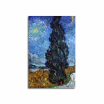 Reproduktsioon Tee koos k&uuml;presside ja t&auml;hega (Van Gogh)