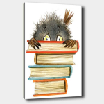 Reproduktsioon Lind ja raamatud