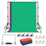 Puluzi fotostuudio taustadekoratsioonihoidik 2 x 2m + 3 fotostuudio taustadekoratsiooni