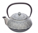 Malmist teekann s&otilde;elaga Grey Flowers, 1 l