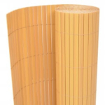 vidaXL kahepoolne piirdeaed 110 x 400 cm, kollane
