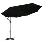 vidaXL konsooldisainiga p&auml;ikesevari LED, teraspost 300 cm must
