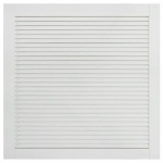 vidaXL lamelluks, m&auml;nnipuit, valge, 39,5 x 39,4 cm