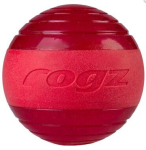 Rogz Squeekz punane pall, 6,4 cm