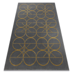 Vaip EMERALD eksklusiivne 1010 glamour, stiilne ringid hall / kullast