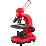 BIOLUX SEL - BRESSER JUNIOR student microscope - 40x-1600x magnification - experiment kit - red
