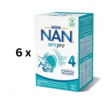 Piimasegu NAN OPTIPRO 4, alates 2 aastast, 650g, 6 tk. pakett