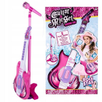 Elektrikitarr, mikrofon lastele, roosa