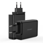 GaN 140W laadija, 4 pesa (2x USB C, 2x USB), must (PD6005)