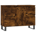vidaXL vannitoakapp, suitsutatud tamm, 80 x 33 x 60 cm, tehispuit