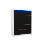 Kapp koos Led valgustusega Luft 150, must/valge