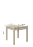 Laud Adrk Furniture Rodos 38, pruun